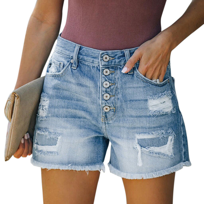 Wholesale High Waist Crimped Blue Stretch Denim Shorts - China Denim Jeans  and Jeans price | Made-in-China.com